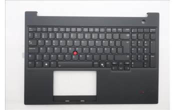 Lenovo 5M11T55320 C-Cover with keyboard, Swedish/Finnish, Black, Backlight, Number Pad, UK