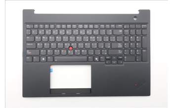 Lenovo 5M11T55349 C-Cover with keyboard, Arabic, Black, Backlight, WWAN, Number Pad, US