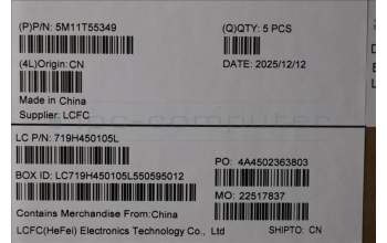 Lenovo 5M11T55349 C-Cover with keyboard, Arabic, Black, Backlight, WWAN, Number Pad, US