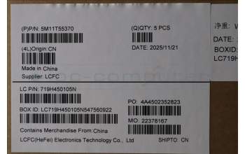 Lenovo 5M11T55370 C-Cover with keyboard, English, Black, Backlight, WWAN, Number Pad, US