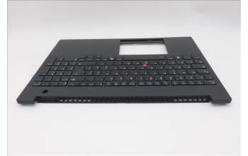 Lenovo 5M11T55400 C-Cover with keyboard, Italian, Black, Backlight, WWAN, Number Pad, UK