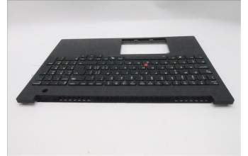 Lenovo 5M11T58536 C-Cover with keyboard, Switzerland, Black, WWAN, Number Pad, UK