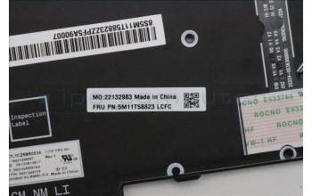 Lenovo 5M11T58823 MECH_ASM BKLT KB NP BK FRA LTN
