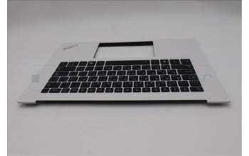 Lenovo 5M11T58904 C-Cover with keyboard, Arabic, White, FingerPrint, US