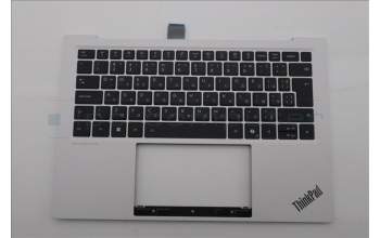 Lenovo 5M11U03795 C-Cover with keyboard, Bulgarian, Black/White, FingerPrint, WLAN, UK