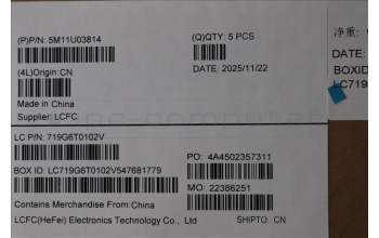 Lenovo 5M11U03814 C-Cover with keyboard, Portuguese, Black/White, FingerPrint, WLAN, UK