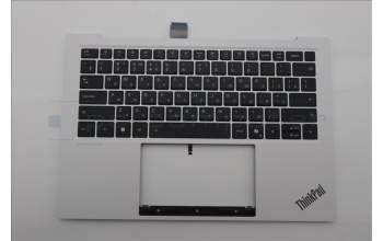 Lenovo 5M11U03815 C-Cover with keyboard, Russian, Black/White, FingerPrint, WLAN, US