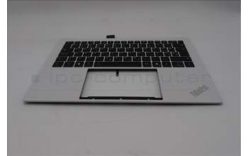 Lenovo 5M11U03816 C-Cover with keyboard, Slovenian, Black/White, FingerPrint, WLAN, UK