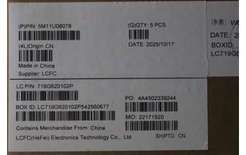 Lenovo 5M11U08078 C-Cover with keyboard, Switzerland, White, FingerPrint, UK