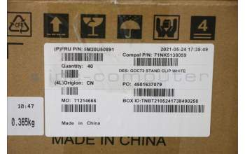 Lenovo 5M20U50891 MECHANICAL Stand Kabelclip,WH,A360 27