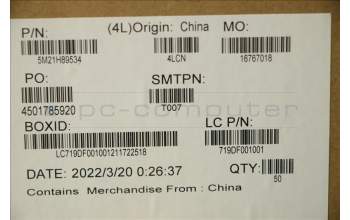 Lenovo 5M21H89534 MECHANICAL FRU No Docking LAN Kits