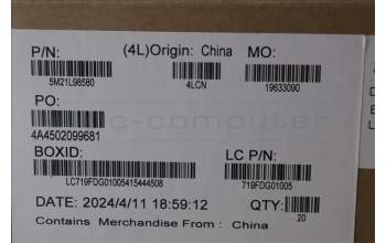 Lenovo 5M21L98580 Power button, ASSY, BLACK