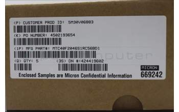 Lenovo 5M30V06883 Arbeitsspeicher RDIMM,64GB,DDR5,5600,Micron