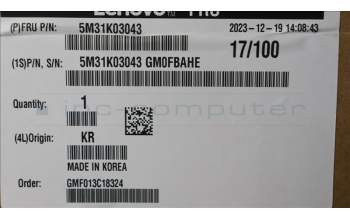 Lenovo 5M31K03043 Arbeitsspeicher ECC SODIMM,32G,DDR5,5600,SK Hynix