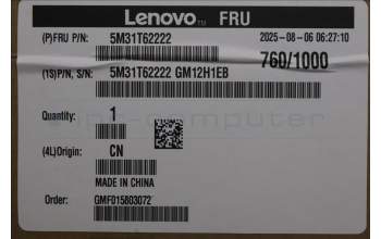 Lenovo 5M31T62222 Arbeitsspeicher SODIMM,16GB,DDR4,3200,Tigo