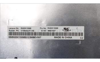 Lenovo 5N20K13095 NB_KYB Nod-T6G1-JME-LightSilverF-KB