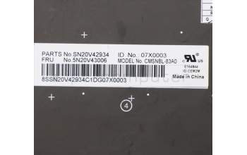 Lenovo 5N20V43006 NB_KYB CMSK-CS20,BK-NBL,CHY,ARA