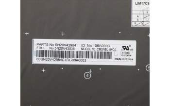 Lenovo 5N20V43036 NB_KYB CMSK-CS20,BK-NBL,CHY,CZE/SLK