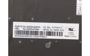 Lenovo 5N20V43042 NB_KYB CMSK-CS20,BK-BL,CHY,ARA