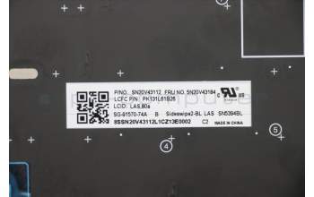Lenovo 5N20V43184 NB_KYB CMSK-CS20,BK-BL,LTN,LA SPA