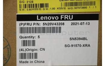 Lenovo 5N20V43208 NB_KYB CMSK-CS20,BK-BL,LTN,KOR