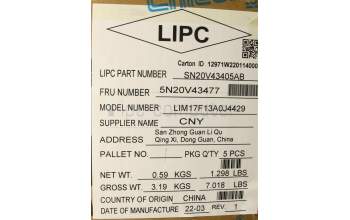 Lenovo 5N20V43477 Interne Tastatur, Arabisch, silber, Hintergrundbeleuchtung