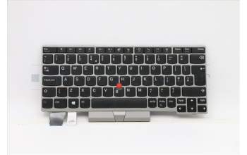 Lenovo 5N20V43604 Keyboard Internal, UK English, Non-Backlight, Silver, UK