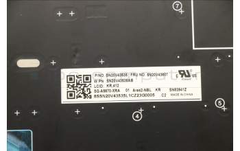 Lenovo 5N20V43607 NB_KYB CMSK-CS20,SV-NBL,LTN,KOR