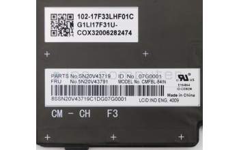 Lenovo 5N20V43791 B_KYB CMFL-CS20,BK-BL,CHY,IND ENG