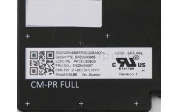 Lenovo 5N20V44057 NB_KYB CMFL-CS20,BK-BL,PMX,SPA