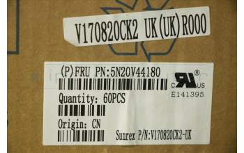 Lenovo 5N20V44180 Keyboard Internal, UK English, Black, Non-Backlight, UK