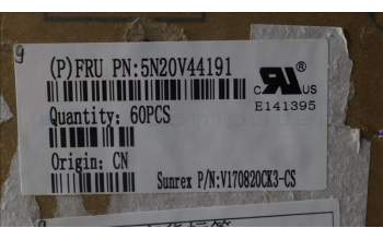 Lenovo 5N20V44191 Keyboard Internal, Czech/Slovak, Non-Backlight, Black, UK