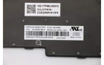 Lenovo 5N20V78014 NB_KYB CMNM-CS20,BK-BL,CHY,ILD