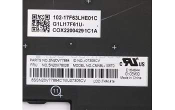 Lenovo 5N20V78028 NB_KYB CMNM-CS20,BK-BL,CHY,THAI