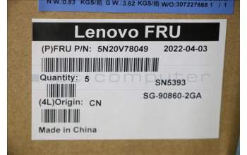 Lenovo 5N20V78049 Keyboard Internal, Hungarian, Black, Non-Backlight, w/Number, UK
