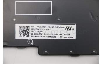 Lenovo 5N20V78059 NB_KYB CMNM-CS20,BK-NBL,LTN,UK