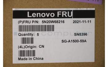 Lenovo 5N20W68216 Keyboard Internal, Czech/Slovak, Non-Backlight, w/Number, UK