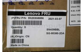 Lenovo 5N20X68856 NB_KYB CS20 FL-HC KBD LTN,BL,BK,GER