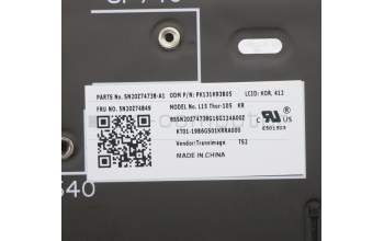 Lenovo 5N20Z74849 NB_KYB CS20 P NM KBD TRI,BL,BK,KOR