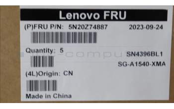 Lenovo 5N20Z74887 NB_KYB CS20 P NM KBD LTN,BL,BK,TC