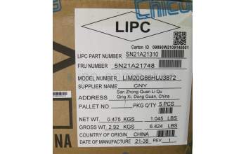 Lenovo 5N21A21748 Keyboard Internal, Hungarian, Black, Backlight, UK