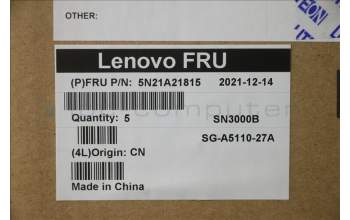 Lenovo 5N21A21815 Interne Tastatur, Bulgarisch, schwarz, Hintergrundbeleuchtung