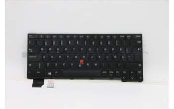 Lenovo 5N21A21866 Keyboard Internal, Swedish/Finnish, Black, Non-Backlight, UK
