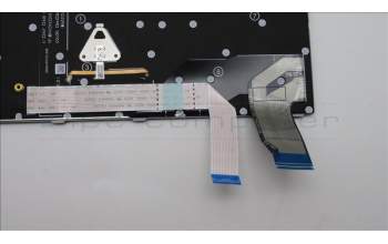 Lenovo 5N21A21974 Keyboard Internal, Norwegian, Grey, Backlight, UK