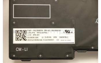 Lenovo 5N21B08382 Keyboard Internal, Arabic, Grey, Backlight, US