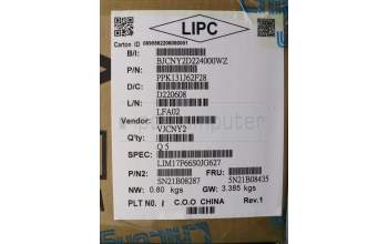 Lenovo 5N21B08435 Keyboard Internal, Swedish/Finnish, Grey, Backlight, w/Number, UK