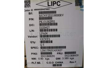 Lenovo 5N21B08439 Keyboard Internal, US English Euro, Backlight, w/Number, US