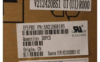 Lenovo 5N21D68185 NB_KYB CS22 FL TOP,BK-BL,SRX,EURO ENG