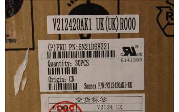 LENOVO 5N21D68221 Keyb L14/T14/P14s G3/G4 GB