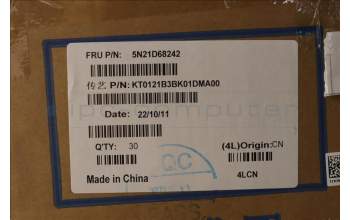 Lenovo 5N21D68242 Keyboard Internal, Danish, BackLight, Black, UK